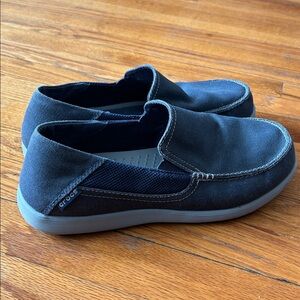 🐊 Crocs Men's Navy Canvas Slip-On Comfortable Shoes